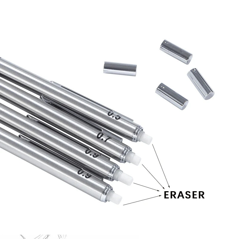 Premium Metal Mechanical Pencil with Integrated Sharpener