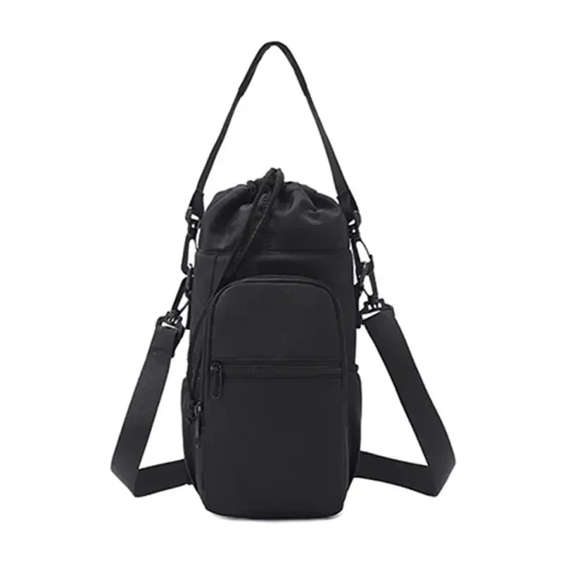 Insulated Water Bottle Carrier Bag with Phone Pocket