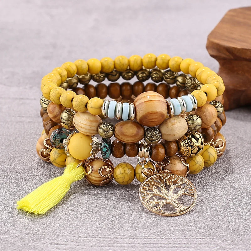 Pulsera Boho Árbol de la Vida - Set