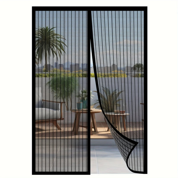 Self-Sealing Magnetic Screen Door