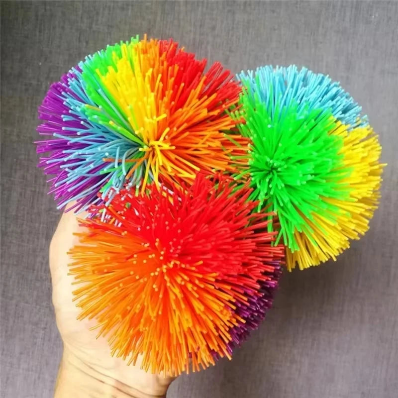 Vibrant Rainbow Sensory Fidget Balls