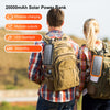 Solar-Powered 20,000mAh Wireless Power Bank with LED Flashlight