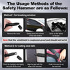Compact Emergency Car Safety Hammer with Window Breaker & Seatbelt Cutter