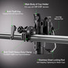 Adjustable Anti-Theft Motorcycle Cup Holder with 360° Rotation