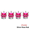 Crystal Crown Tire Valve Caps - Set of 4