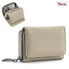 Genuine Leather Mini RFID Wallet for Women