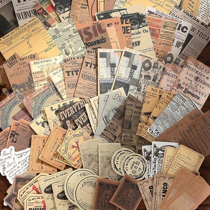 Vintage Scrapbook Paper Kit