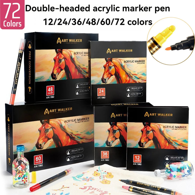 Dual-Tip Acrylic Markers