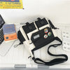 Harajuku Nylon Crossbody Bag with Adjustable Strap