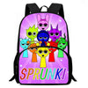 Cartable Enfant Cartoon Sprunki avec Pochette Avant
