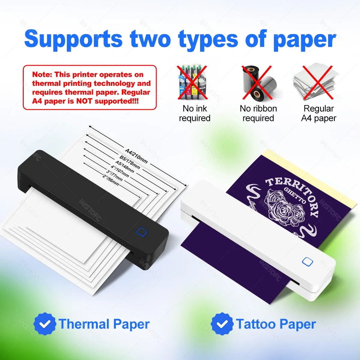 Imprimante Thermique Sans Fil Portable
