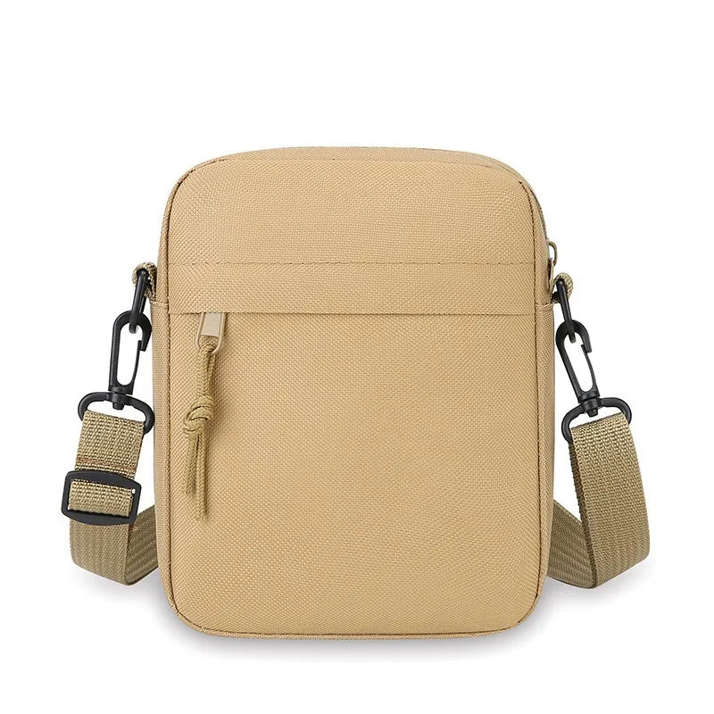 Minimalist Solid Color Crossbody Sling Bag for Men and Women