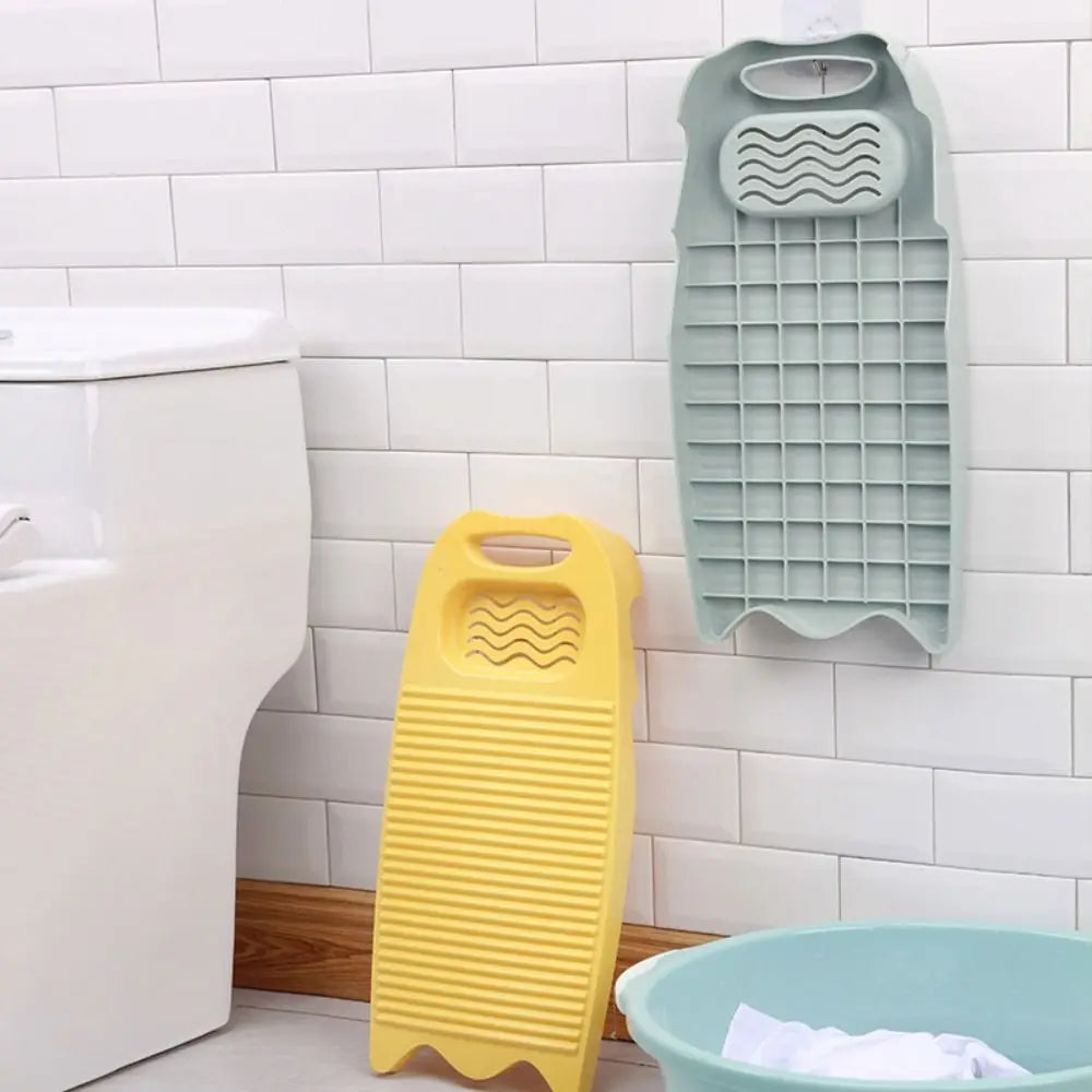 Durable Plastic Washboard with Integrated Soap Trough
