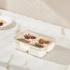 8-Compartment Portable Snack Box with Lid and Handle