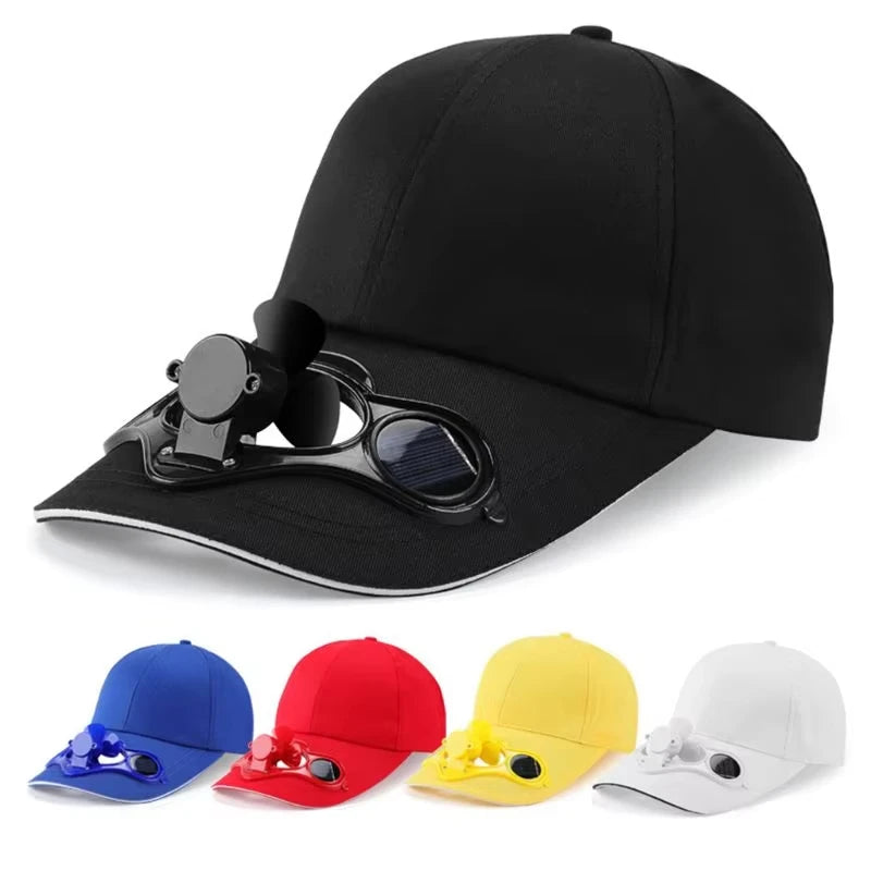 Solar-Powered Cooling Fan Hat