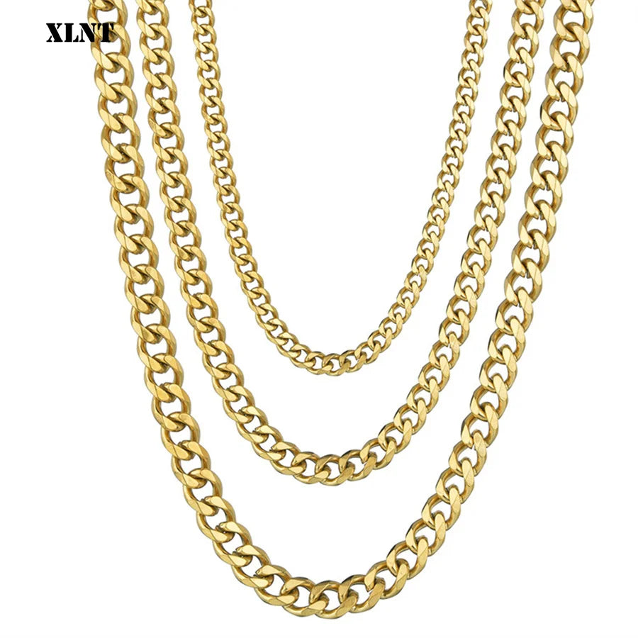 Classic Stainless Steel Cuban Link Necklace