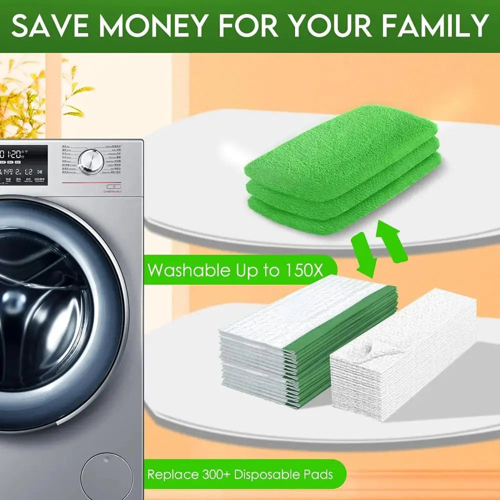 Reusable Microfiber Mop Pad for Swiffer Sweeper