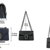 Women's Snake Print PU Leather Crossbody Bag with Chain Strap