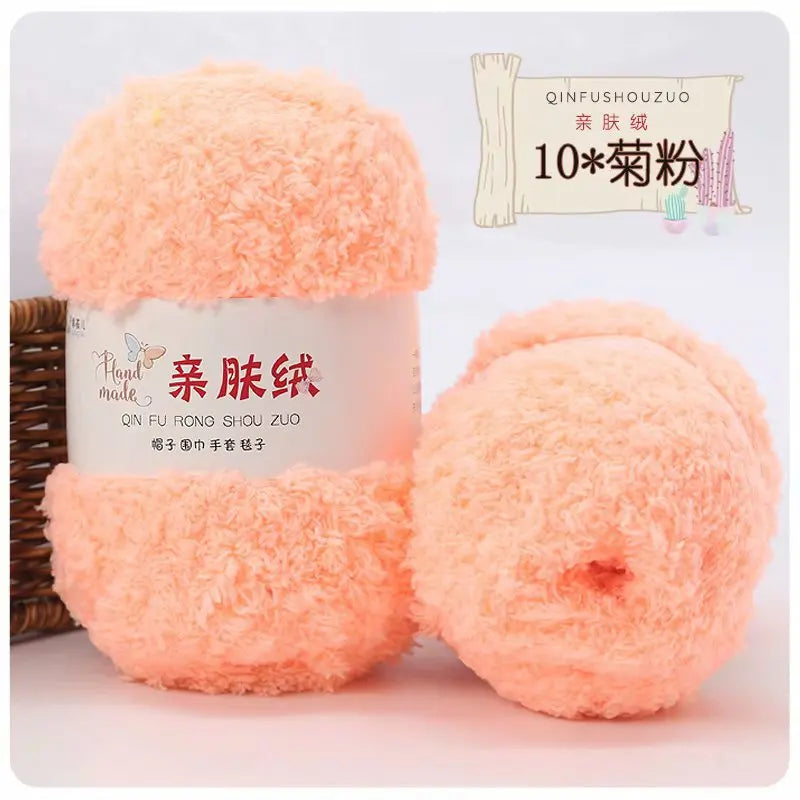 Soft Chenille Yarn for Knitting and Crochet Projects