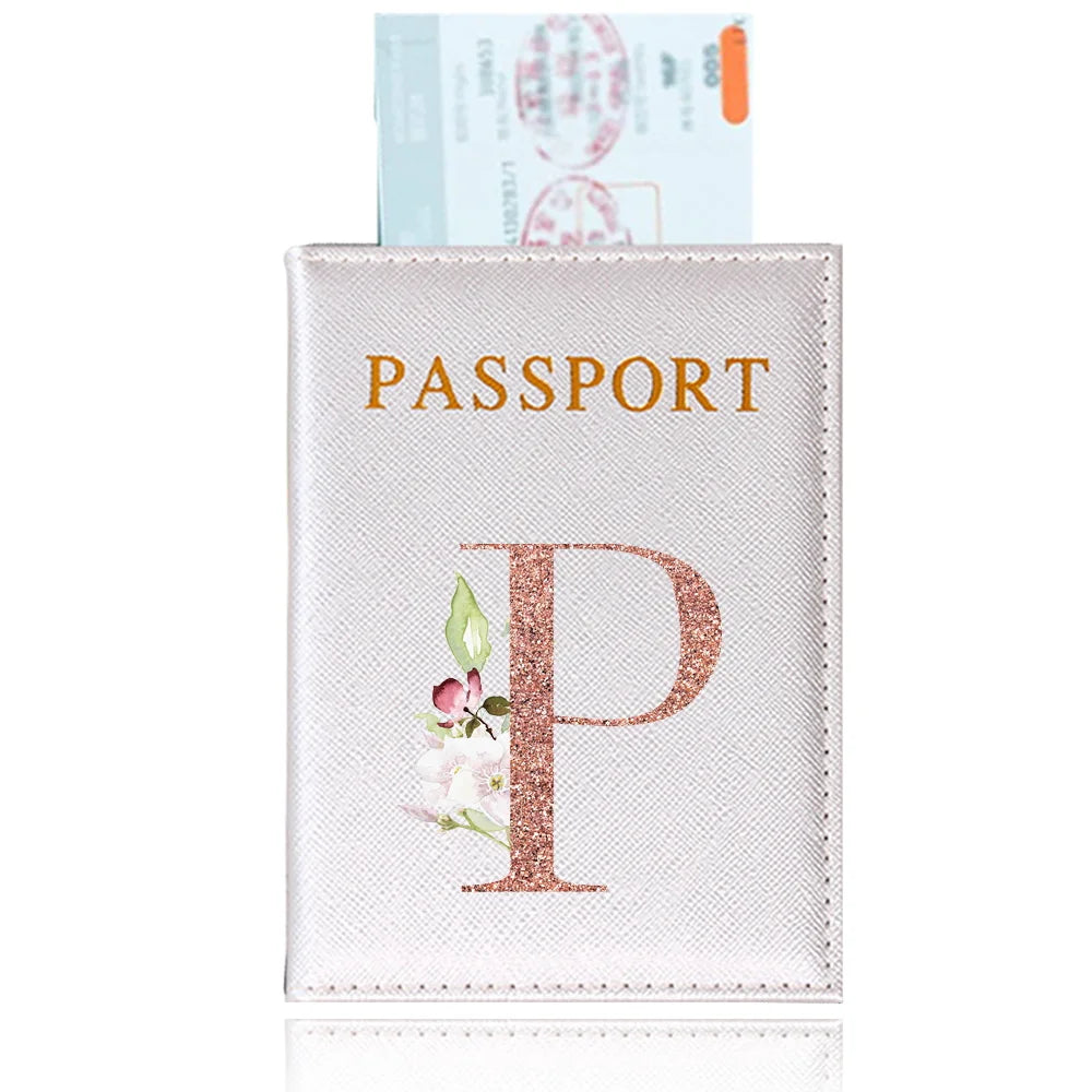 Elegant Rose Gold Passport Cover