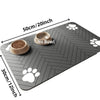 Absorbent Pet Feeding Mat with Anti-Slip Rubber Backing