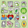 Cute Frog Enamel Pin with Sarcastic Quote
