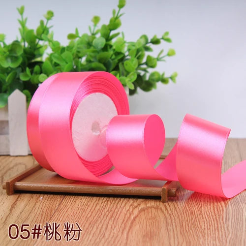Silk Satin Ribbon Roll for Gift Wrapping, DIY Crafts, and Party Decor
