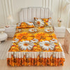 Floral Ruffle Bed Skirt & Pillowcase Set