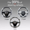 Carbon Fiber Style Microfiber Leather Steering Wheel Cover