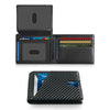 RFID Blocking Ultra-Thin Bifold Wallet with ID Windows