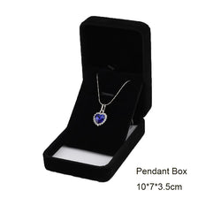 Elegant black velvet jewelry storage and gift box with a dark lining.