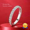 S925 Sterling Silver Moissanite Stackable Ring