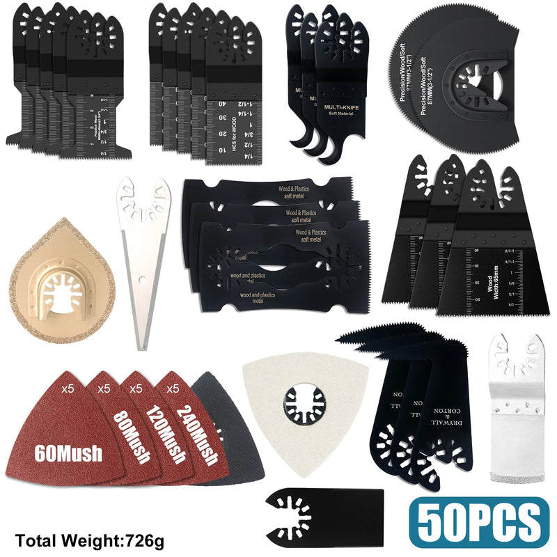 Oscillating Multi-Tool Blade & Accessory Set