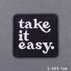 Encouraging Embroidery Iron-On Patches for Clothing and Accessories