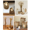 A collection of natural jute twine rolls used for crafts, gift wrapping, and décor, displayed in various arrangements.