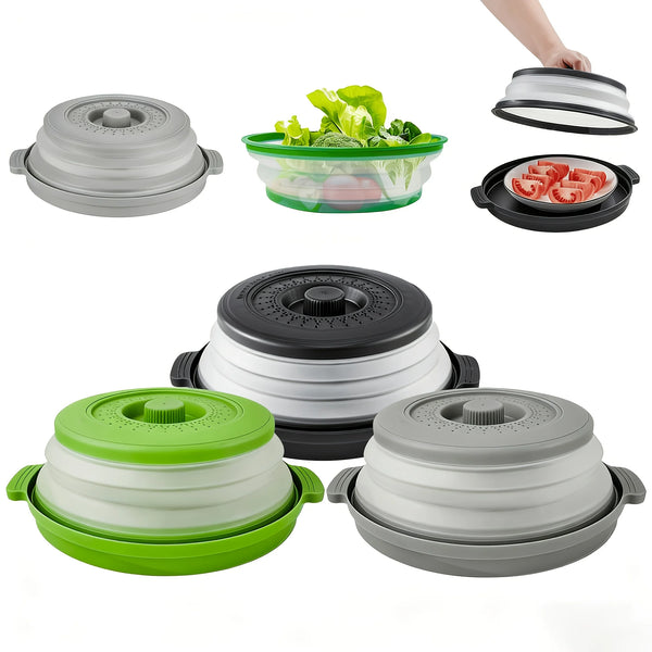 Collapsible Microwave Splatter Cover