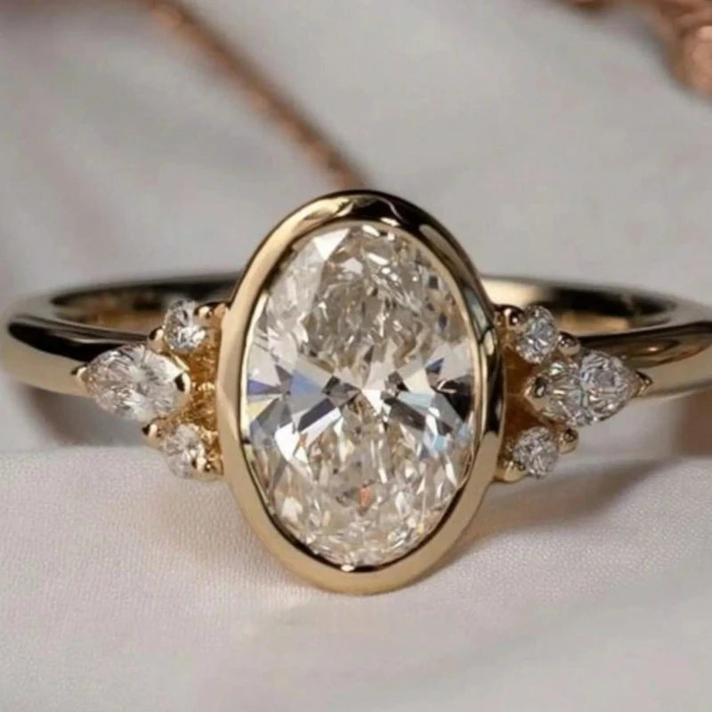 Geometrischer Ring mit Zirkonia