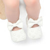 Classic Bow Baby Girl First Walker Shoes with Anti-Slip Sole