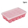 Reusable Silicone Ice Cube Tray with Lid