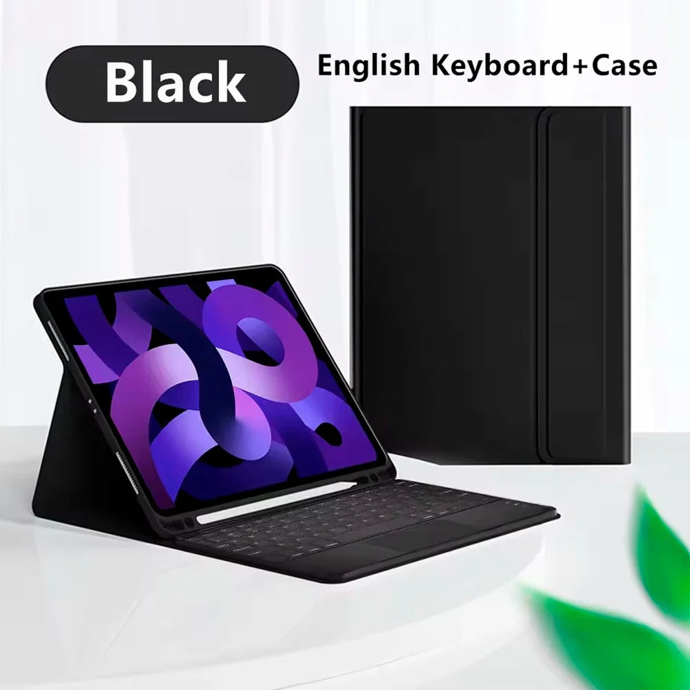 Bluetooth Keyboard Case for iPad Pro 11, iPad Air, and iPad 9th/10th Generation