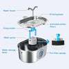 Fuente de Agua para Mascotas de Acero Inoxidable 3.2L