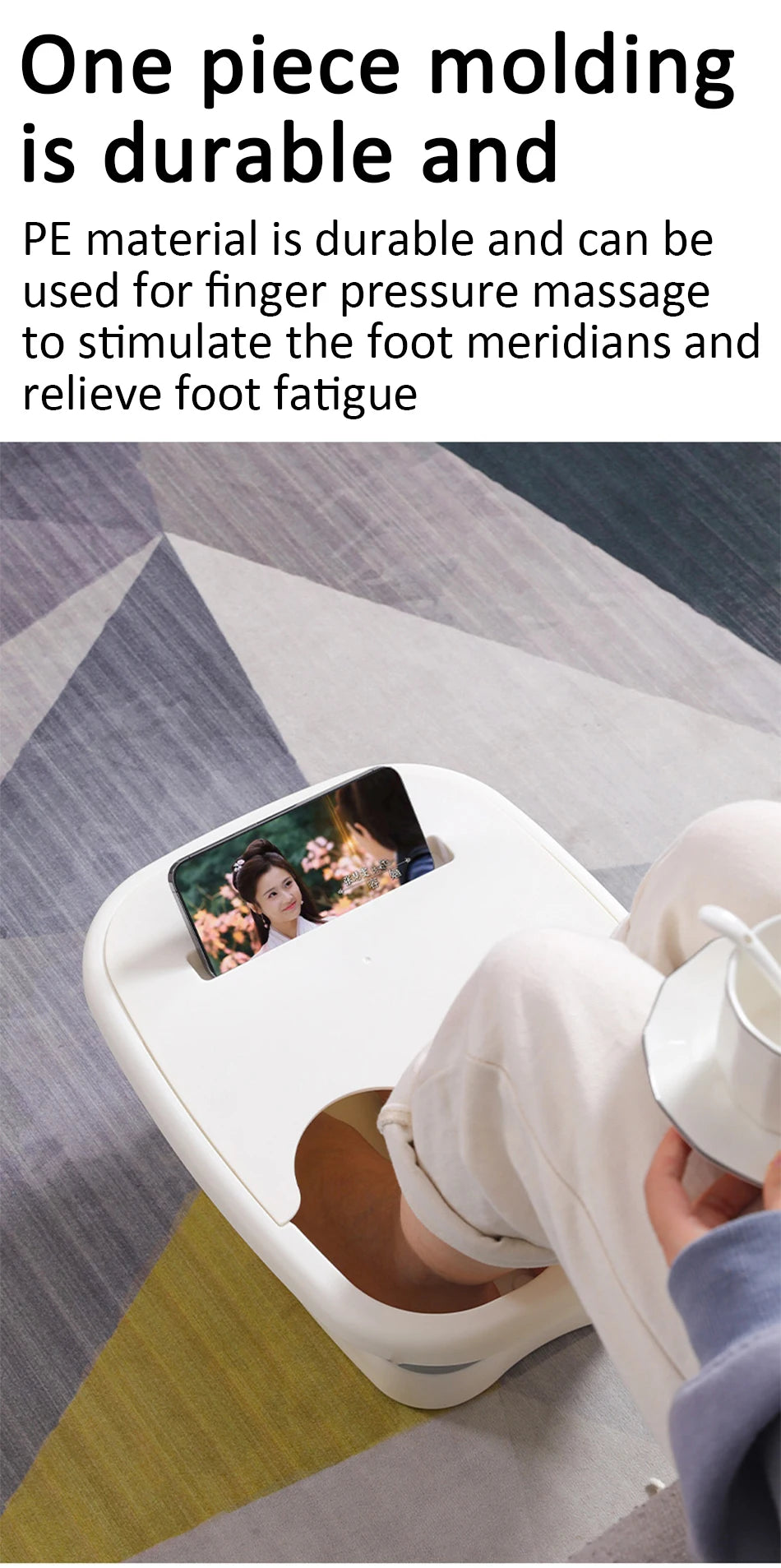 Foldable Foot Bath Tub – Portable Ergonomic Basin for Home & Travel