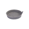 Gray silicone car cup holder coasters with a textured, non-slip surface and rhinestone accents.