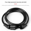 4-Digit Combination Bike Cable Lock – 110cm Anti-Theft Security Lock for Bicycles, Scooters & Motorcycles