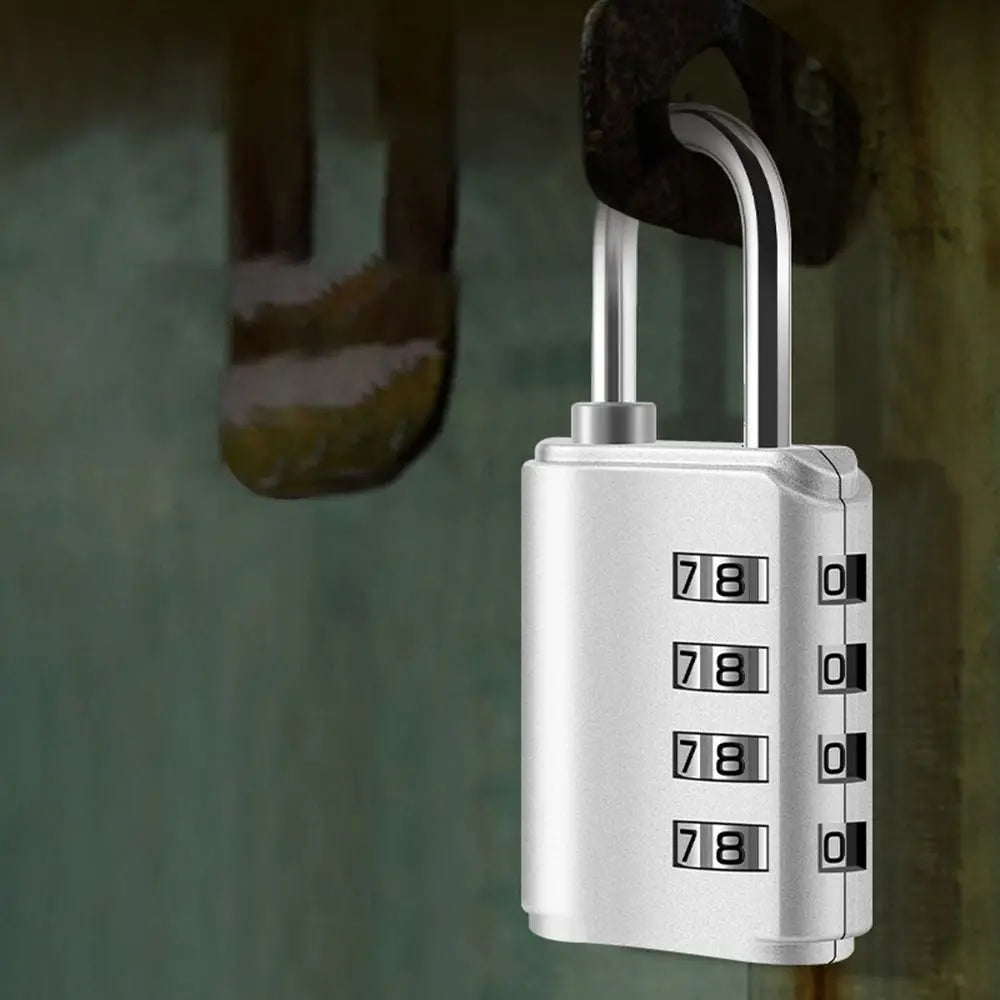 Secure 4-Digit Combination Padlock with Key