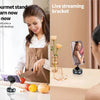 A woman is shown using a magnetic wireless car charger mount with vacuum suction and a 360° foldable arm on a desk.