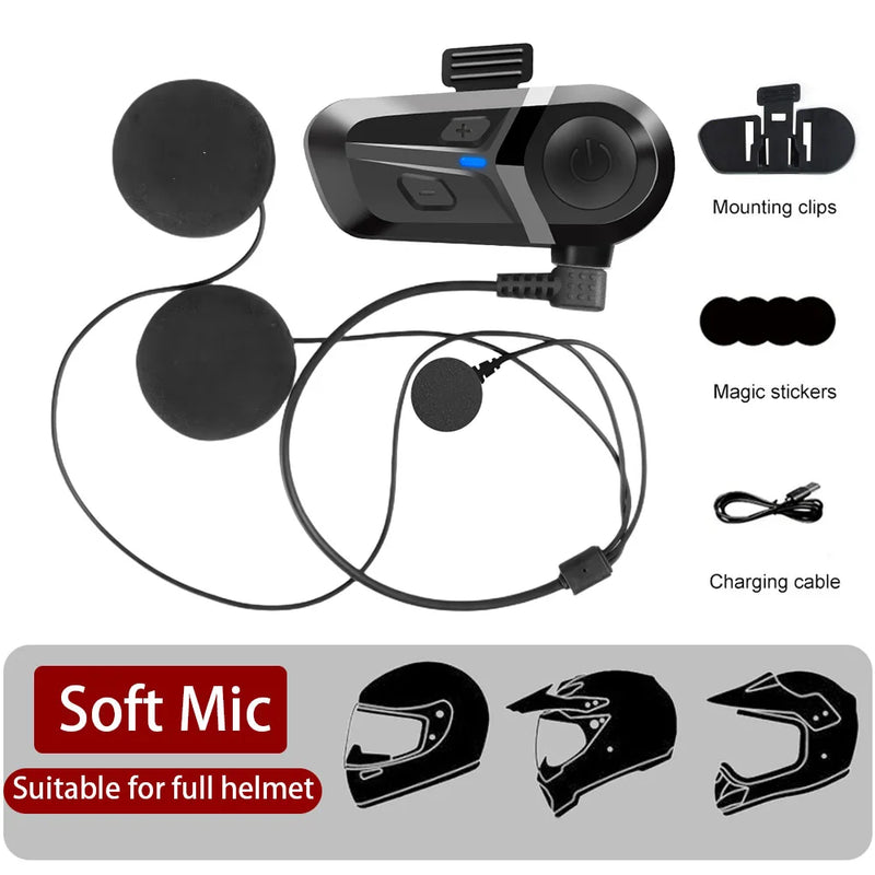 Bluetooth Motorcycle Helmet Headset