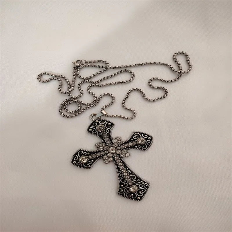 Vintage Cross Pendant Necklace