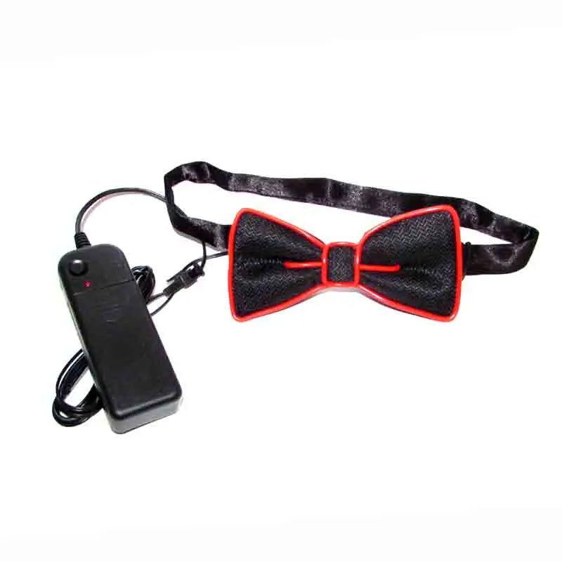 LED Glowing Glasses and Bowtie Set for Cosplay and Parties