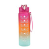 Motivational Time-Marker Water Bottle with Straw